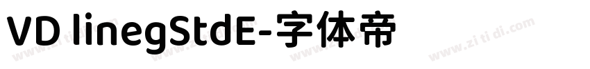 VD linegStdE字体转换
